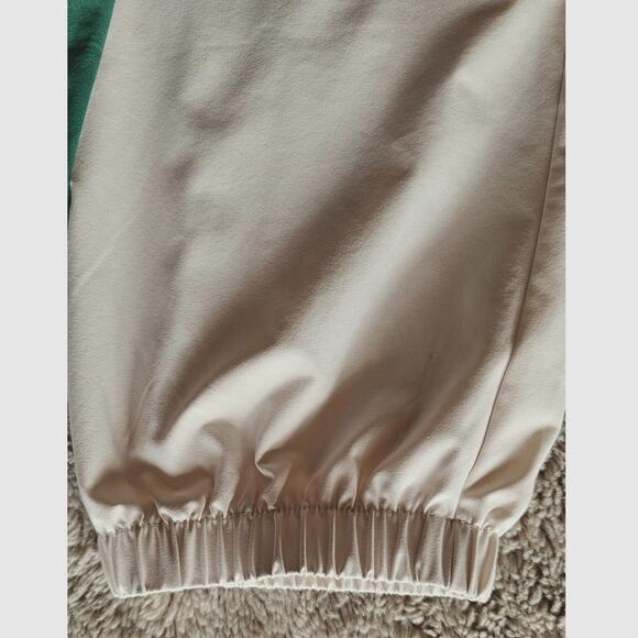 Disney The Muppets Kermit  Jogger Sweatpants Beige w/ Green Stripe Womens Sz LG - Picture 10 of 11